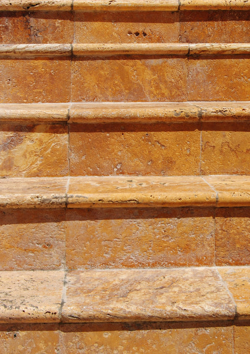Gold Bullnose Pavers Outdoor Steps