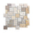 Travertine Mix Mini-Pattern Mosaics (Ivory/Gold/Noce)