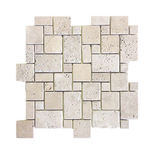 Travertine Ivory Mini Pattern Mosaics